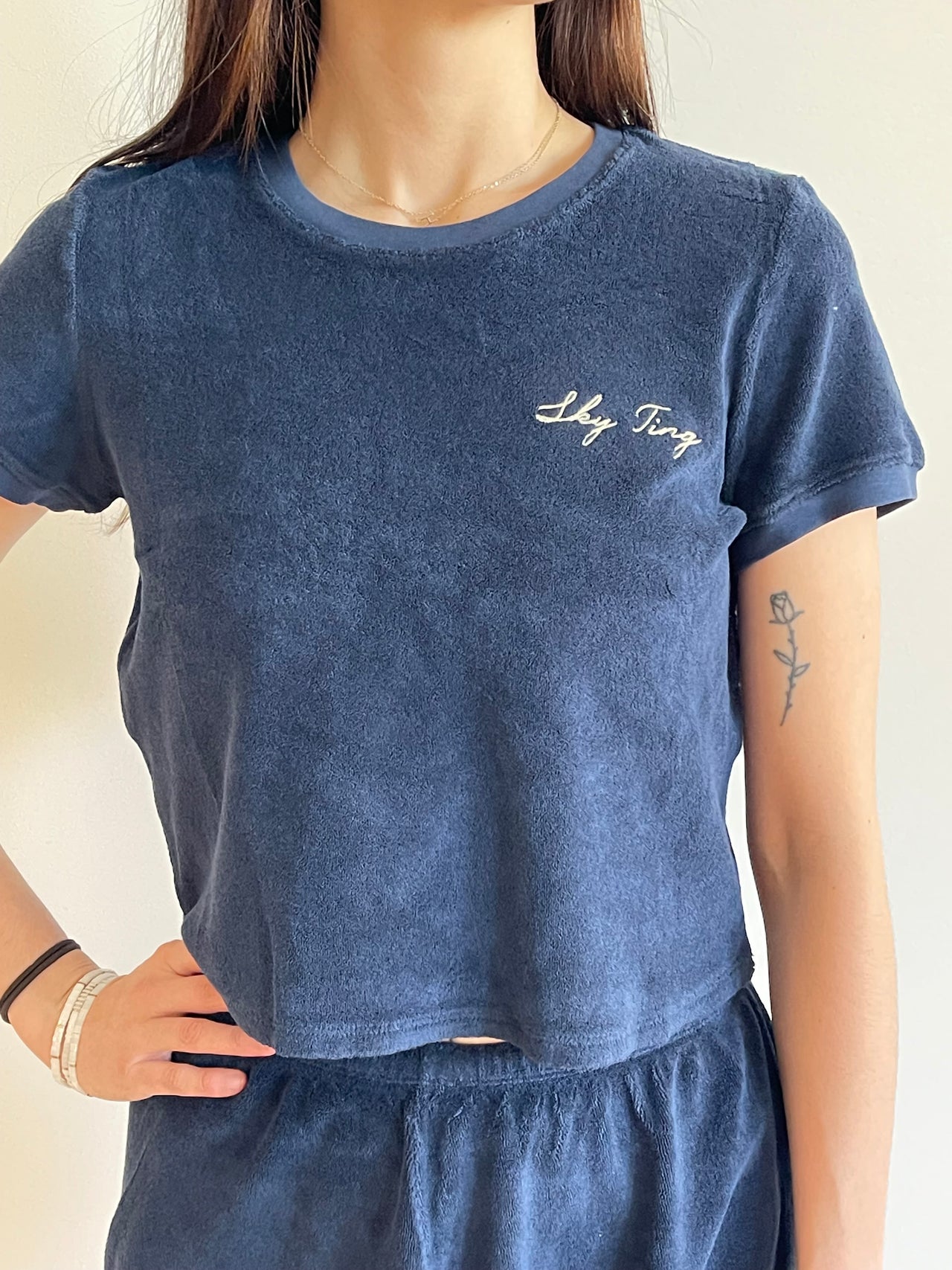 Suzie Kondi x SKY TING Tee in Terry