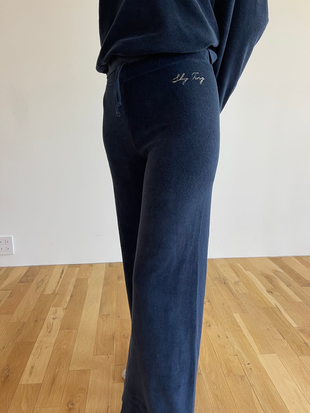 Suzie Kondi x SKY TING Flare Pants in Terry