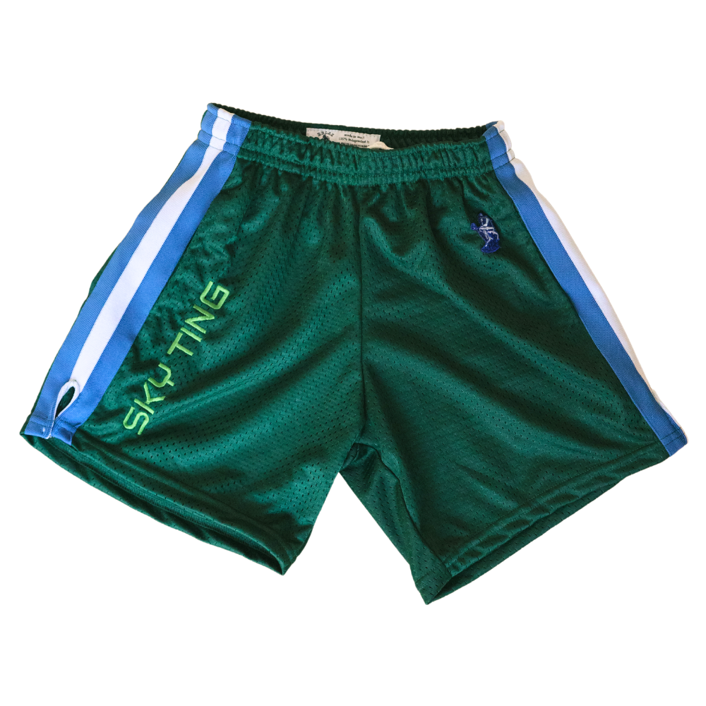 LAX SHORTS HUNTER GREEN SKY TING