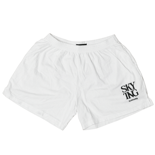 WHITE MUSEUM SHORTS