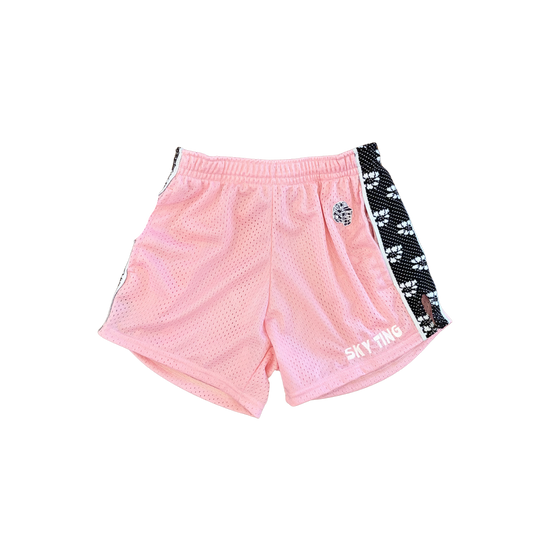 FLORAL PINK LAX SHORTS
